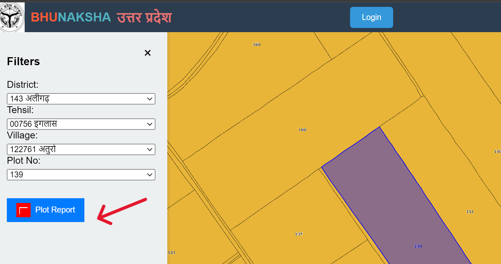 Check Uttar Pradesh Bhu Naksha Plot Report